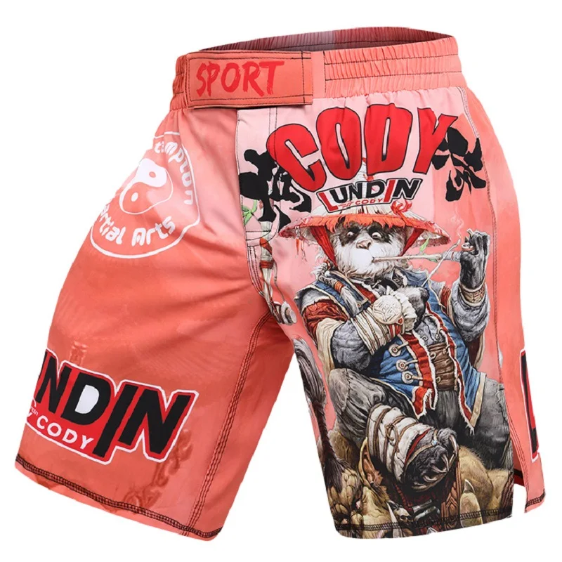 Cody MMA Breathable fighting boxing shorts Muay Thai kickboxing Cool shorts Lightweight Moisture Wicking Gym Sports Sweatshorts