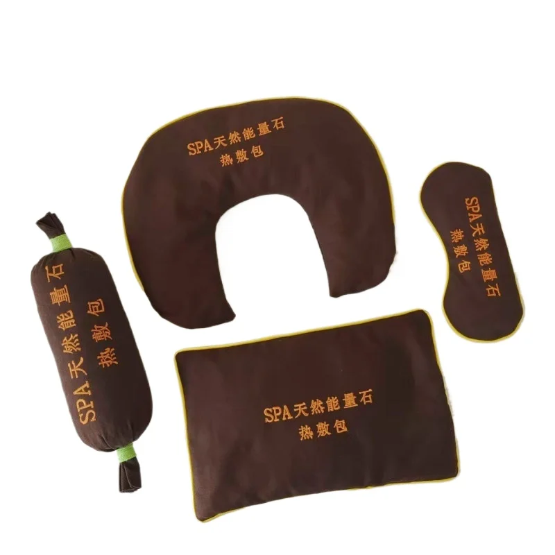 Volcanic Bian Stone Hot Compress Bag Waist Neck Shoulder Heat Therapy Massage Pack Portable Spa
