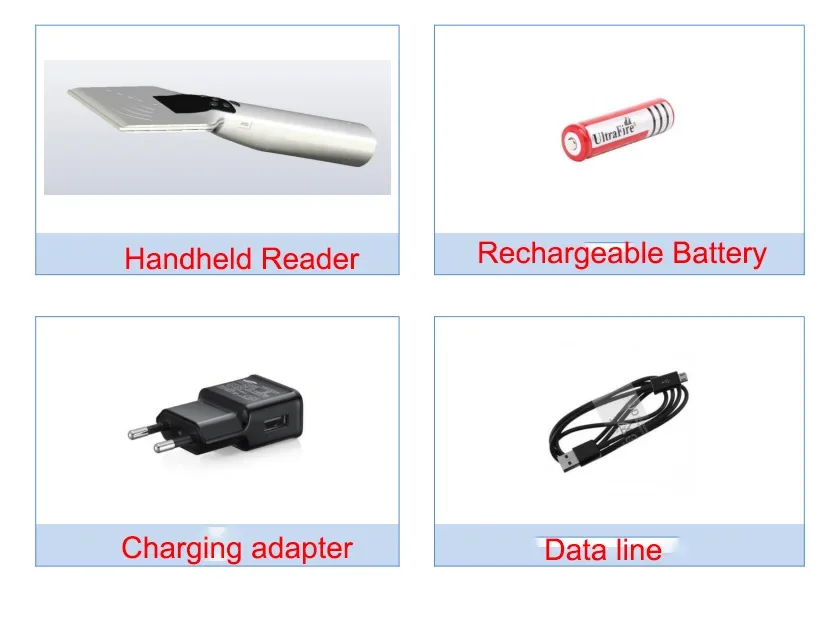 Hand Held Reader with Linear Type Yagi Antenna Micro Smart Rfid Android Handheld Reader Uhf