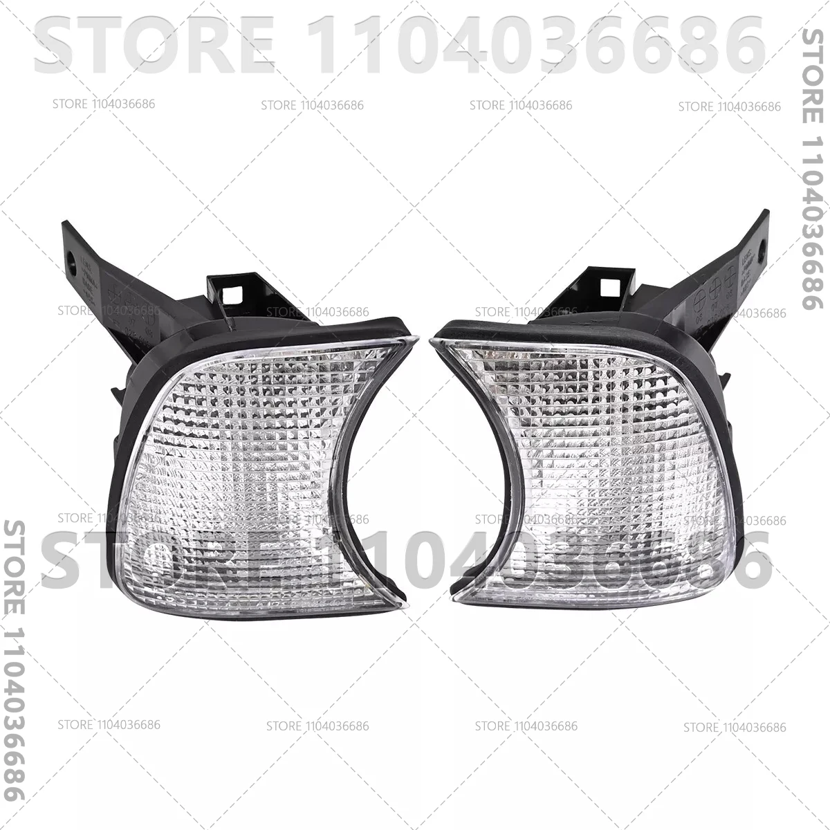 For 1986-1996 BMW 525i 530i 535i 540i M5 (E34) Front Bumper Corner Turn Signals Lights 63131384033 63131384034 view 6