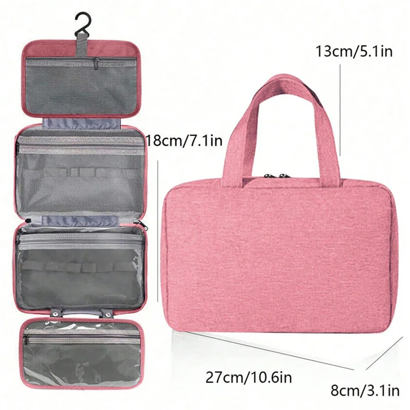 Travel Waterproof Folding Dry and Wet Separation Toiletry Bag Cosmetic Storage Bag Large Capacity Cosmetic Bag