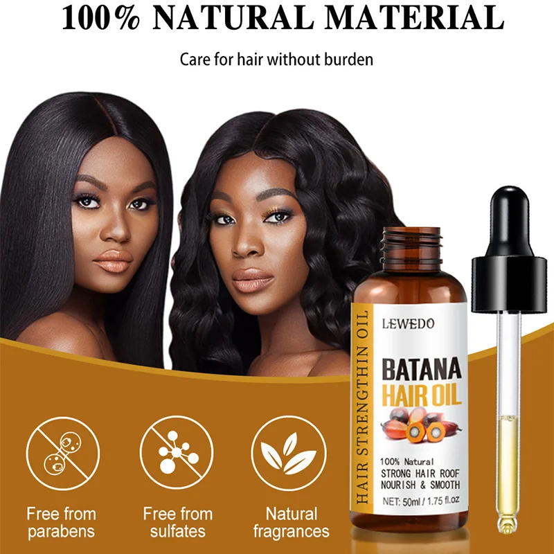 50ml Batana Sets Hair Care Oil Traction Alopecia Batana Hair Mask Anti Hair Break Hair Strengthener Hair Loss Treatment Spray