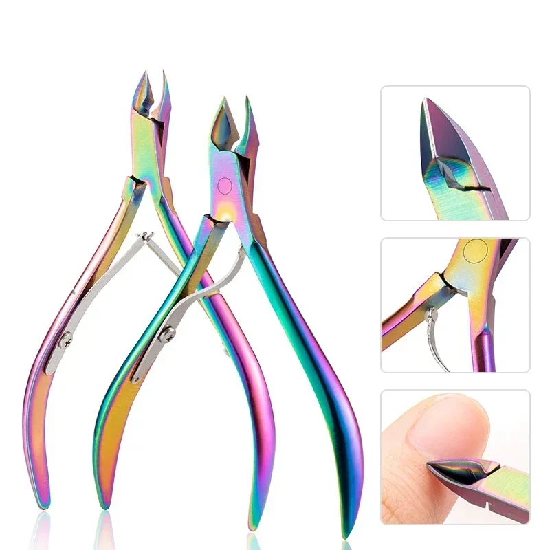 

Nail Cutter Cuticle Nippers Profesional Ingrown Toenail Scissors Dead Skin Removal Stainless Steel Nail Clipper Pedicure Tool