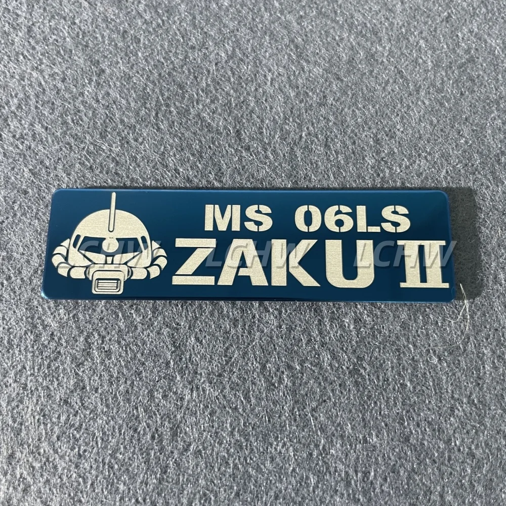 Stainless Steel Car Sticker for Mobile Suit ZAKU II MS 06LS Symbol Motor Side Body Auto Window Tail Decal