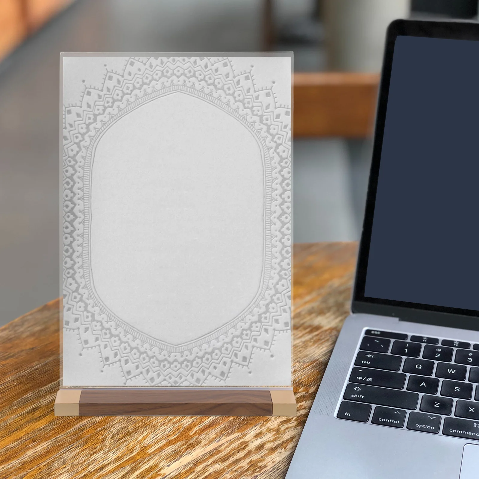 حامل عرض أكريليك حامل علامة شفاف ثابت وقوي مقاس كبير متعدد الاستخدامات للاستخدام لقوائم الصور المستندات في المكتب المنزلي #4