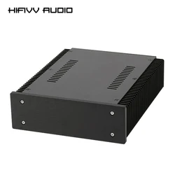 W162*H60*D246 Aluminum Chassis DIY Case For Power Amplifier Sides Radiator Cover Plate Cooling Holes Headphone Amp Enclosure