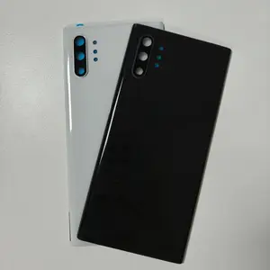 Bilashmart Mobile Phone Glass BackShell Housing Back Cover Samsung Galaxy Note10 Note10 Plus Phone Rear Battery Camera Lens
