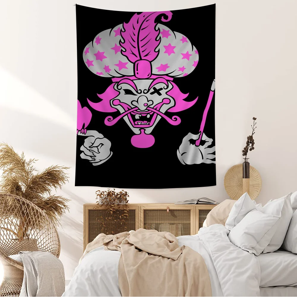 insane clown posse band Tapestry Anime Tapestry Hanging Tarot Hippie Wall Rugs Dorm Wall Hanging Sheets