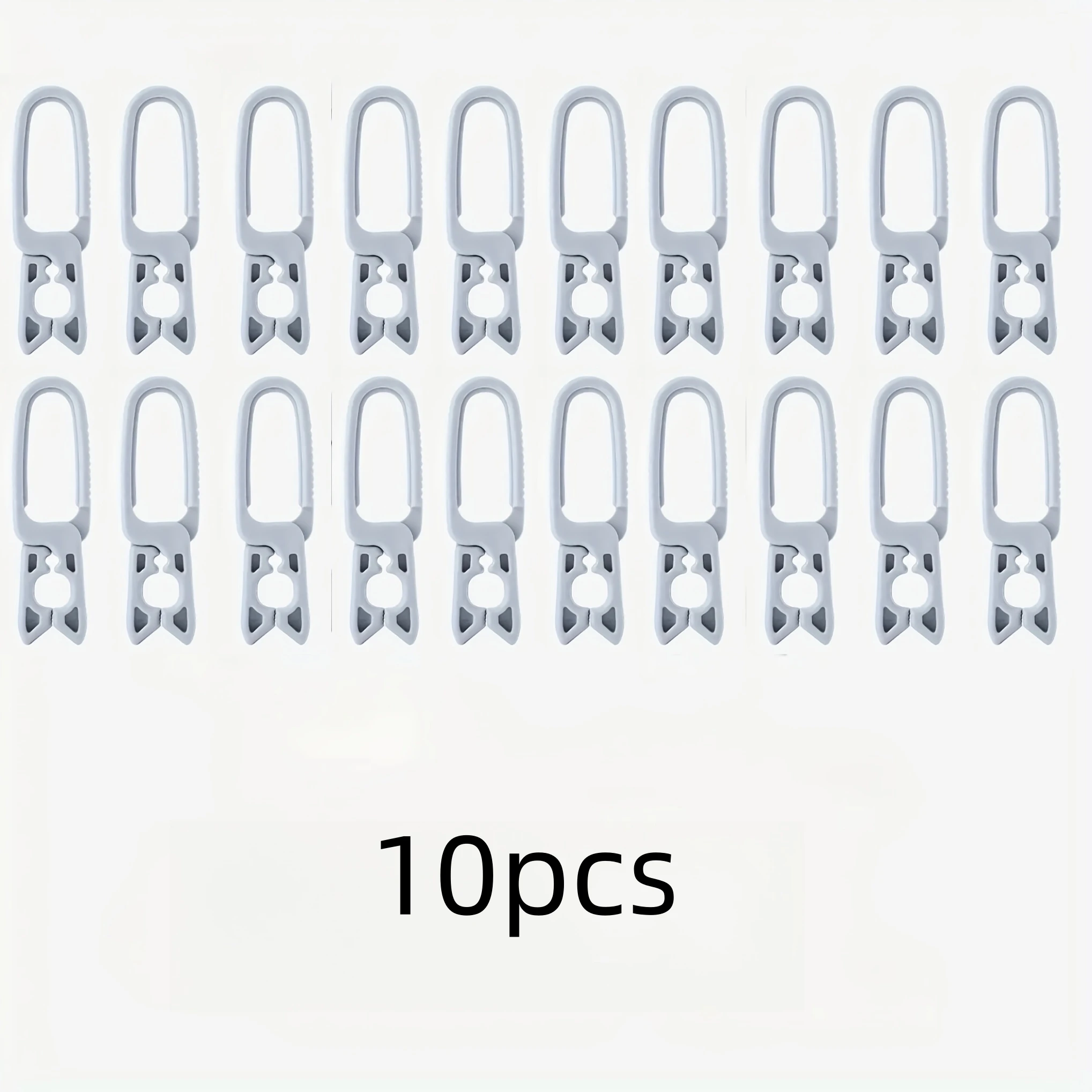 10pcs Sock Clips Windproof Socks Hangers Durable Plastic Multi-Purpose Clips For Home Organization Space-Saving Design