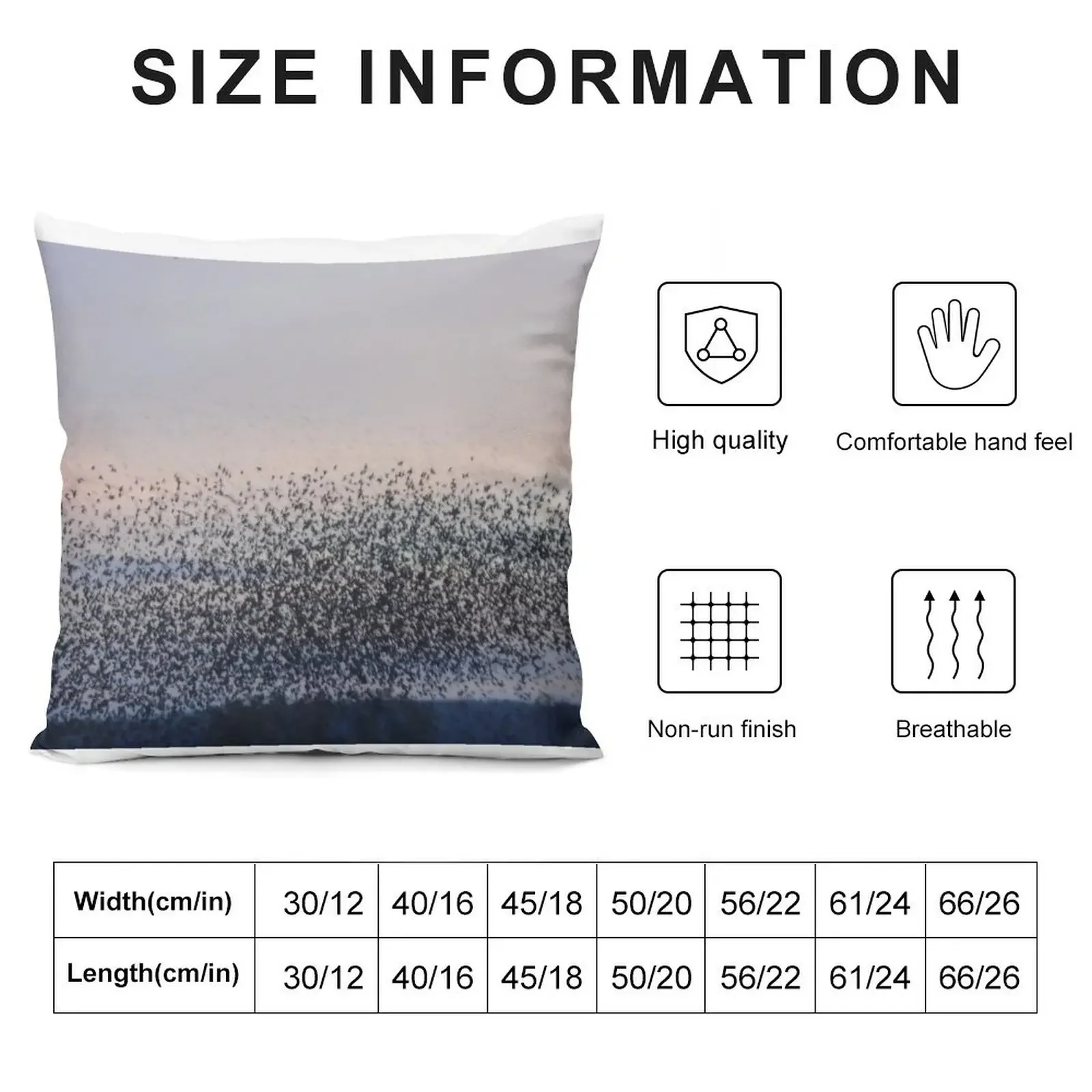 Starling Murmuration Throw Pillow Covers For Sofas Sofa Pillow Cover luxury throw pillow covers Decorative Cushion Cover