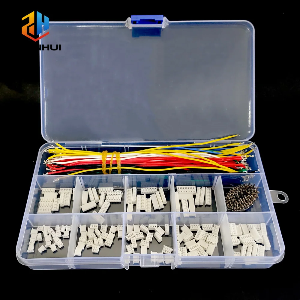 MX 1.25mm JST Connector Kit 2-10 Pin Female Plug with Pre-Crimped 28AWG Silicone Wire – DIY Drone & RC Parts