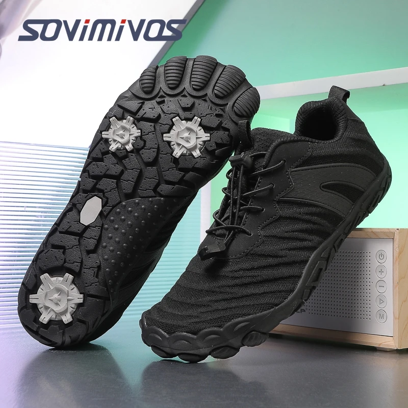 

High Quality Trail Running Barefoot Shoes Wide Toe Box Barefoot Sports Cross Trainers Zero Drop Shoes Runner Walking Sneakers