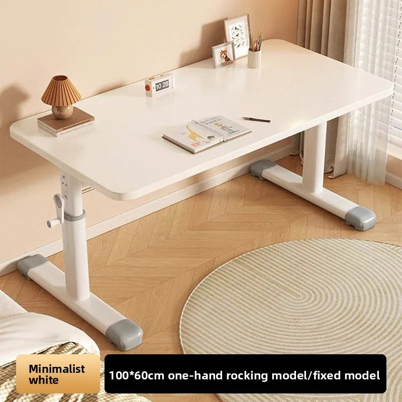 Manual Crank Height Adjustable Desk Computer Desk Kids Study Writing Bedside Table Laptop Desk Laptop Table Furniture