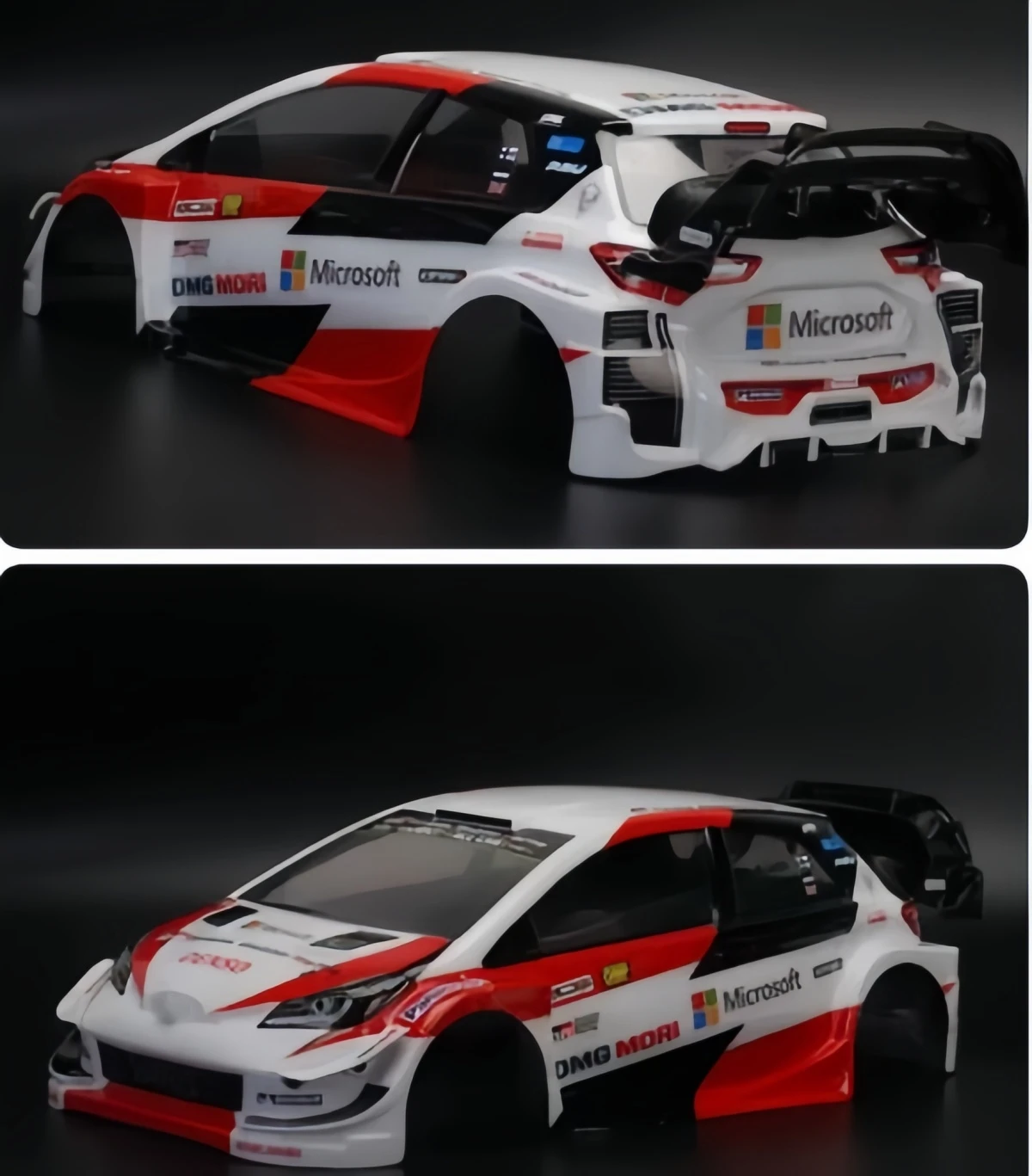 1/10 Scale Yaris WRC Rally Body Shell 258mm Wheelbase Lexan Clear Body fit Tamiya TT02/XV01/XV02 MST RC Chassis