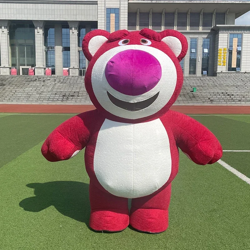 Disney 260cm Inflatable Strawberry Bear Lotso Plush Cartoon character Mascot Costume Party Advertising Ceremony Animal carnival