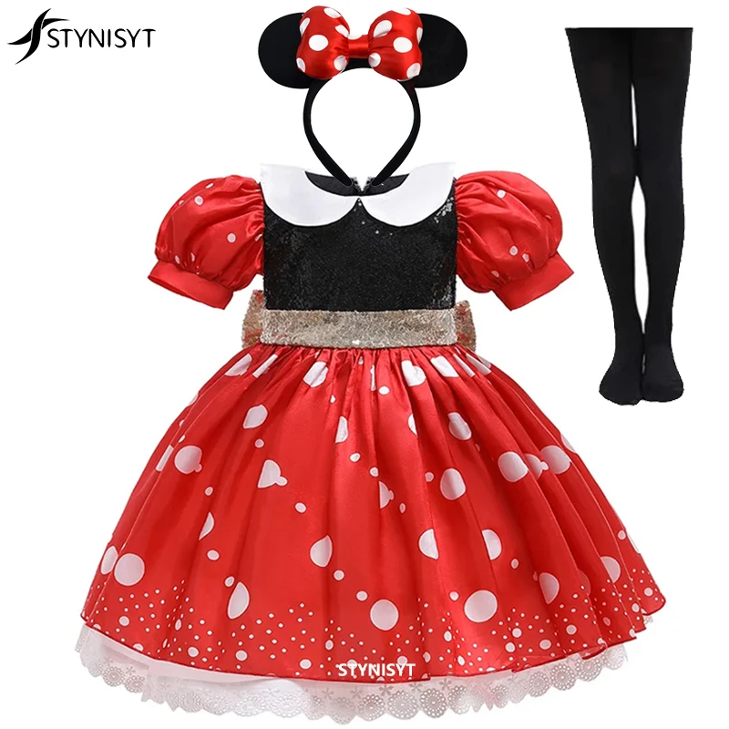 Vestido de niña, ropa de dibujos animados, disfraz de verano, Cosplay de princesa, pajarita elegante, diadema, conjunto de ropa para niñas, traje de Carnaval