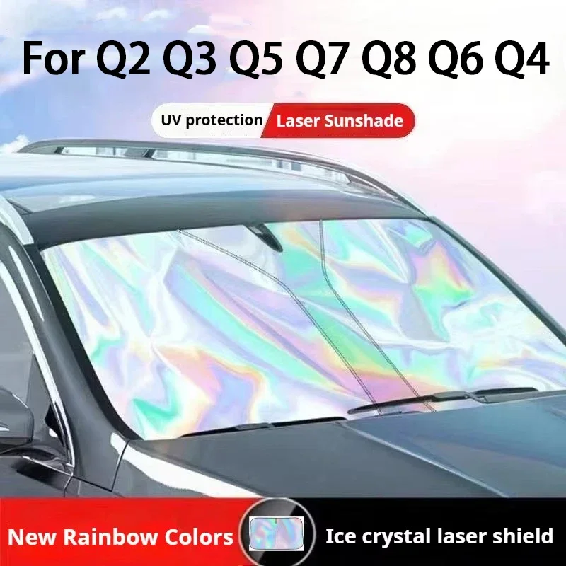 

Car Front Windshield Sunshade Cover For Q2 Q3 Q5 Q7 Q8 Q6 Q4 E-tron GT Car Front Window Sunshade Auto Interior Accessories