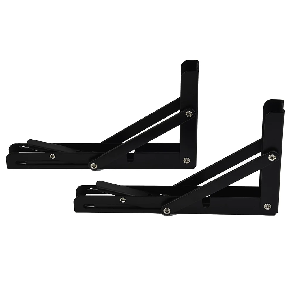 Folding Bracket Table Shelf for Campervan, for motorhome, for caravan Black, Convenient Space Expansion, Triangular Design