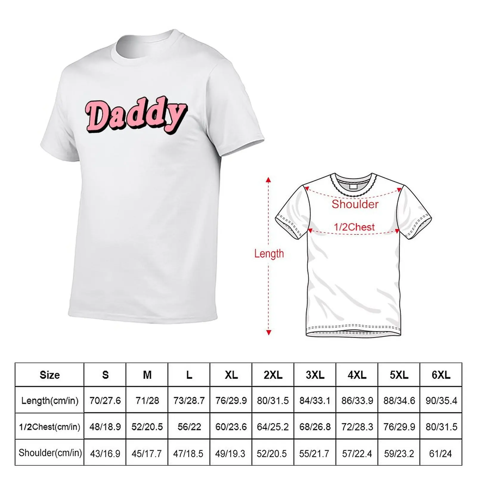 DADDY T-Shirt man t shirt summer anime t shirts oversize cotton t shirt man T-shirt