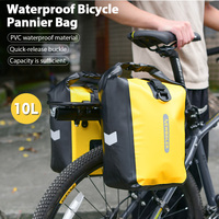 NEWBOLER 10L 20L Waterproof Cycling Bicycle Front Fork Bag Quick Release Bike Rear Seat Trunk Bag Bike Bag Bicycle Accessories