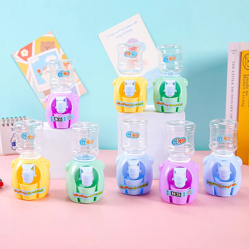 Simpatica mini fontana per bere acqua, set da cucina per giochi di finzione per bambini - Regalo giocattolo educativo per decorazioni fai da te per bambini