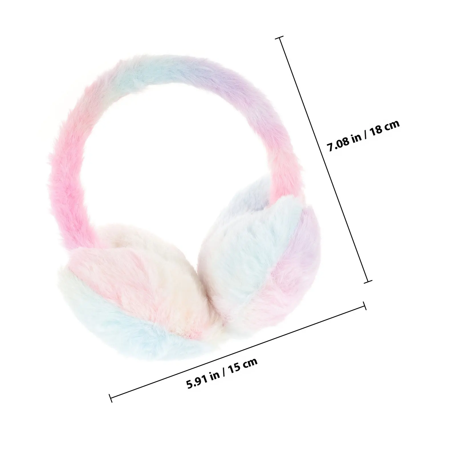 Winter Ear Muffs for Women Thick Soft Warm Ear Covers Heart Shape Design for Outdoor Activities Skiing Hiking Ice Skating
