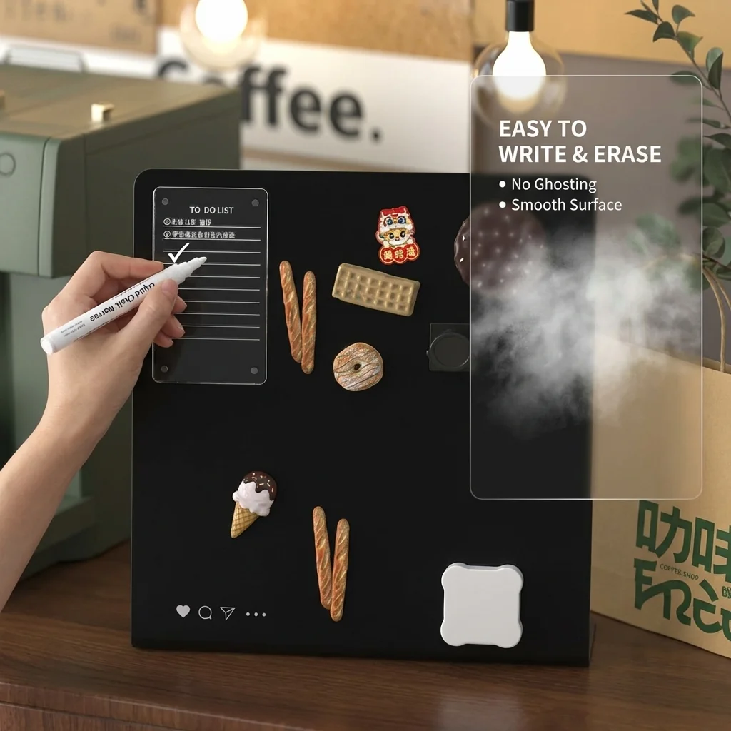 Metal Magnetic Message Board,Reusable Note Board with Inspir