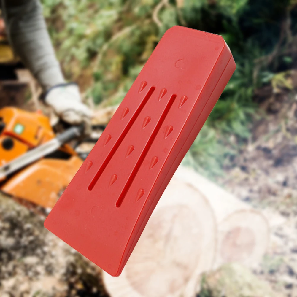 

Plastic Logging Wedge Lightweight Trees Cleaving Chainsaw Wedges Reusable High Impact Resistance with Spikes Woodcutting Tools