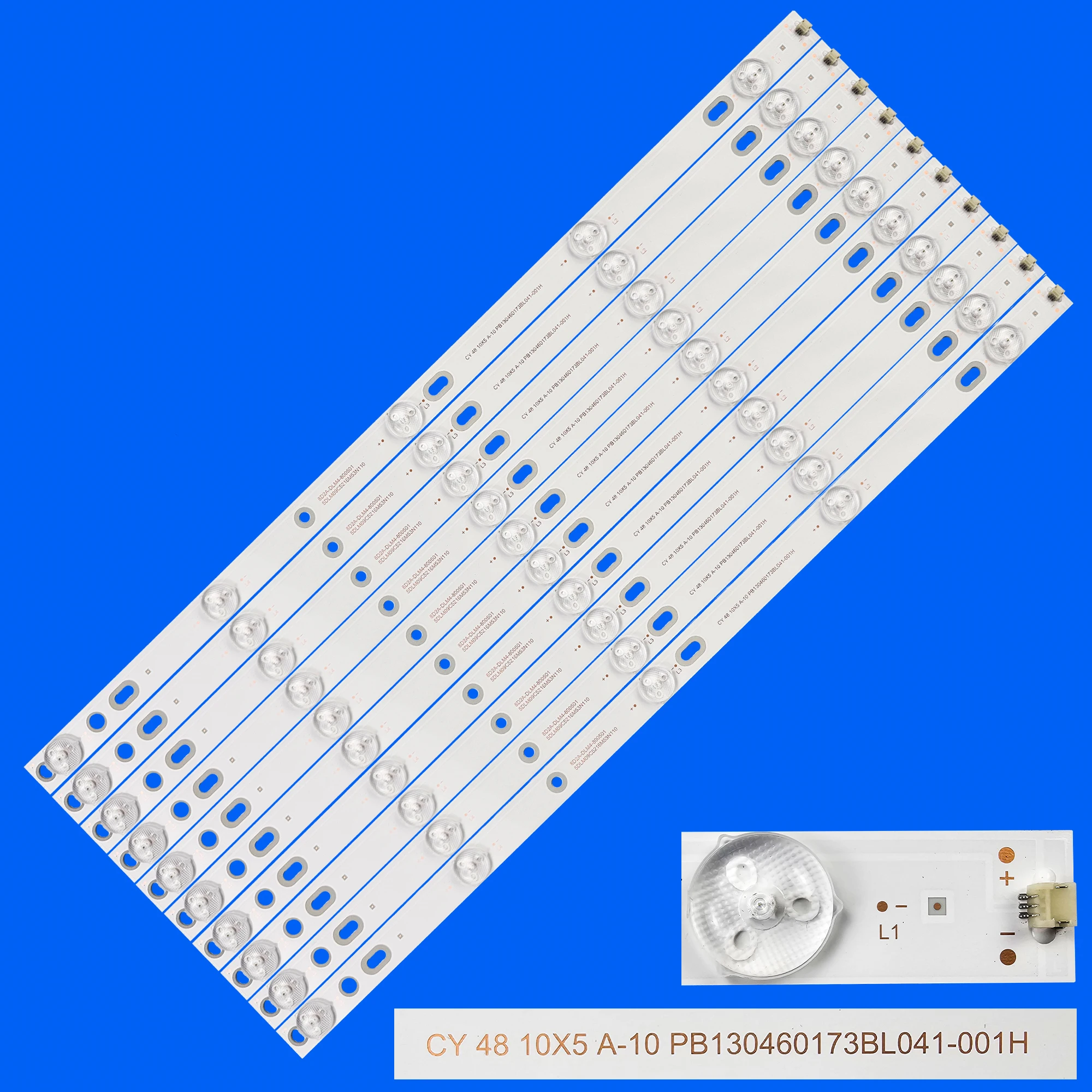 

Комплект из 6 светодиодных лент для CY 48 10X5 A-10PB 130460173 BL041-001H 8DA2-DLM4- 800501 5DLM09C5216M53N110