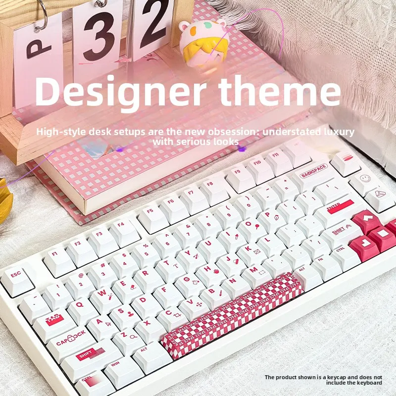 Designer Style Keycaps 5 Side Dye Sublimation OEM Profile Compatible with 87/104 Key Mechanical Keyboards