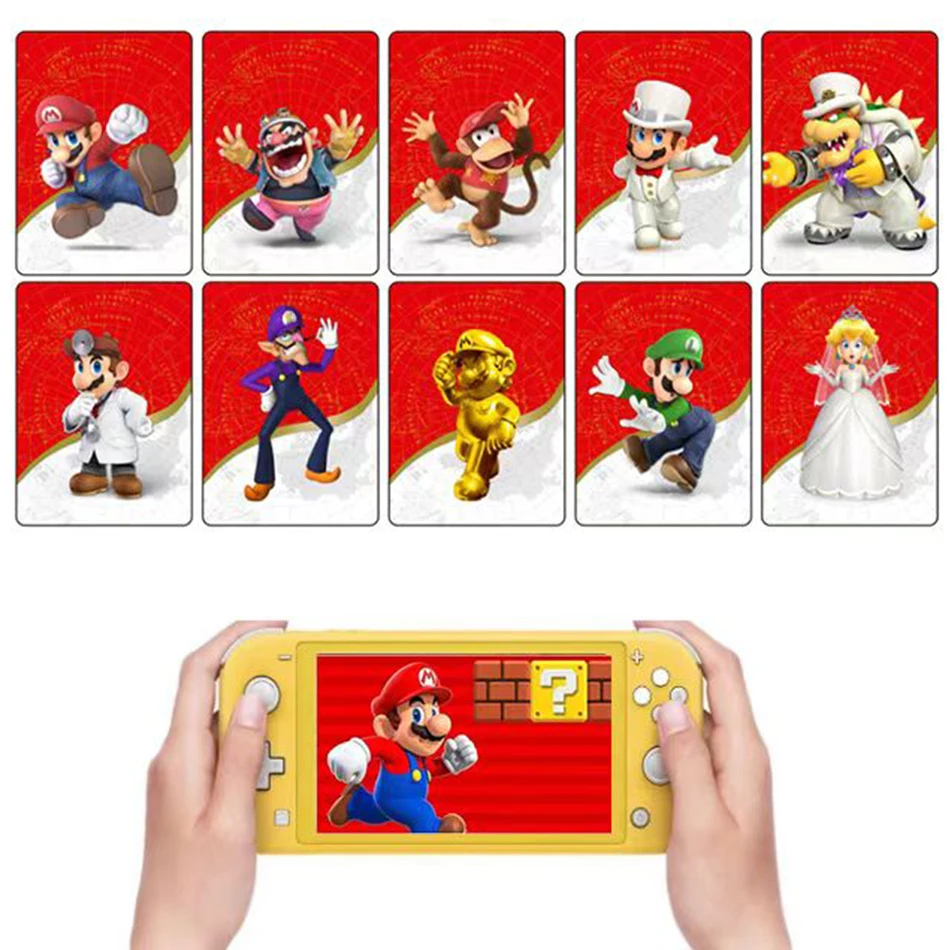 10 Super Mario Odyssey Amiibos Cards For Super Mario Odyssey Mario Bowser PrincessPeachLatest Edition Costume Decoration