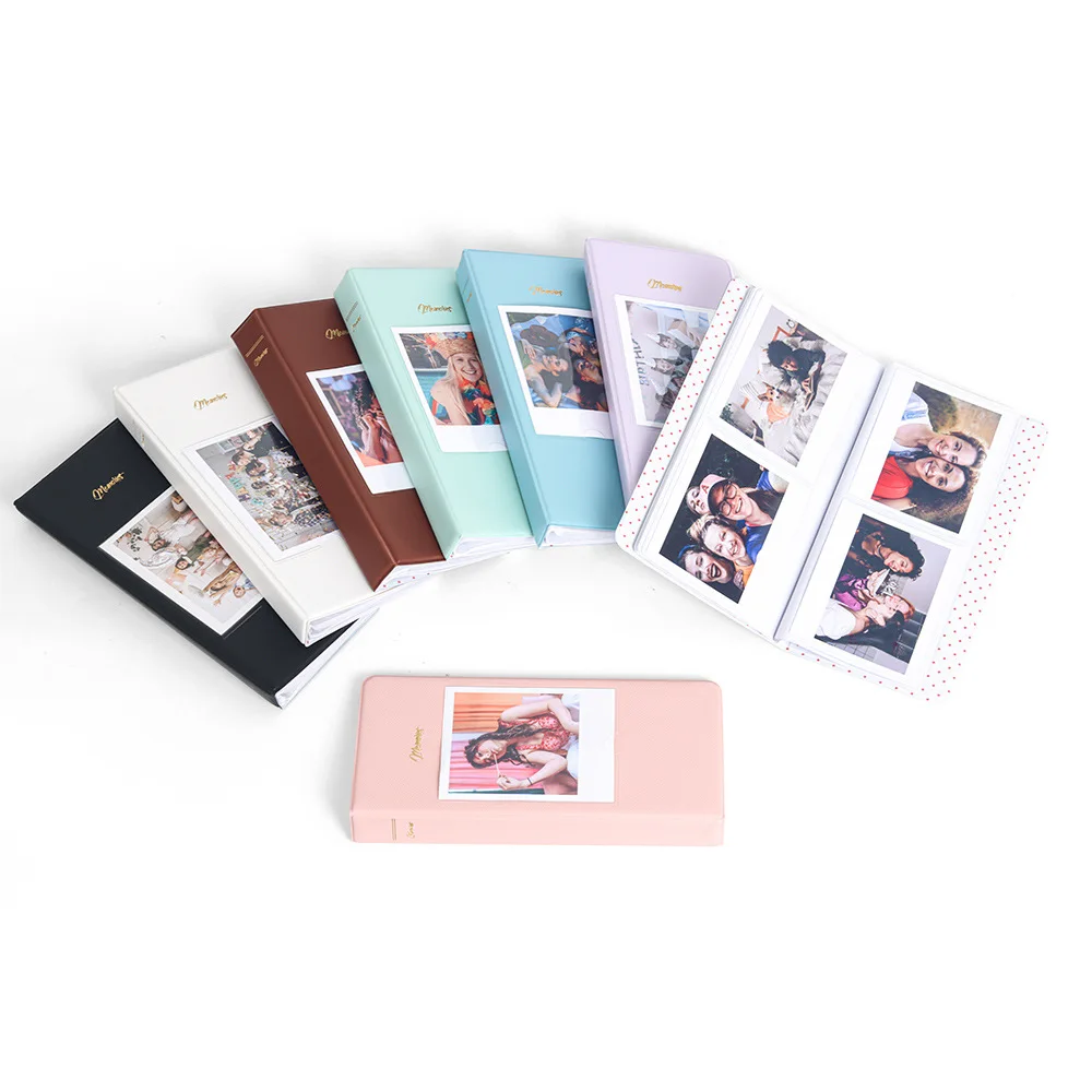 For Fujifilm Instax Wide 400 Instant Cameras Accessories Crystal Clear Cover,PU Leather Bag with Shoulder Strap,Photo Book Album