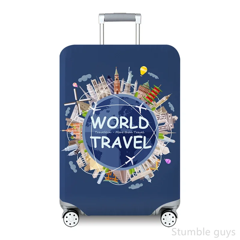 

Прочный эластичный чехол для багажа, защитный чехол от пыли, прочный, подходит для всех видов путешествий, подходит для чемоданов 18-32 дюймов