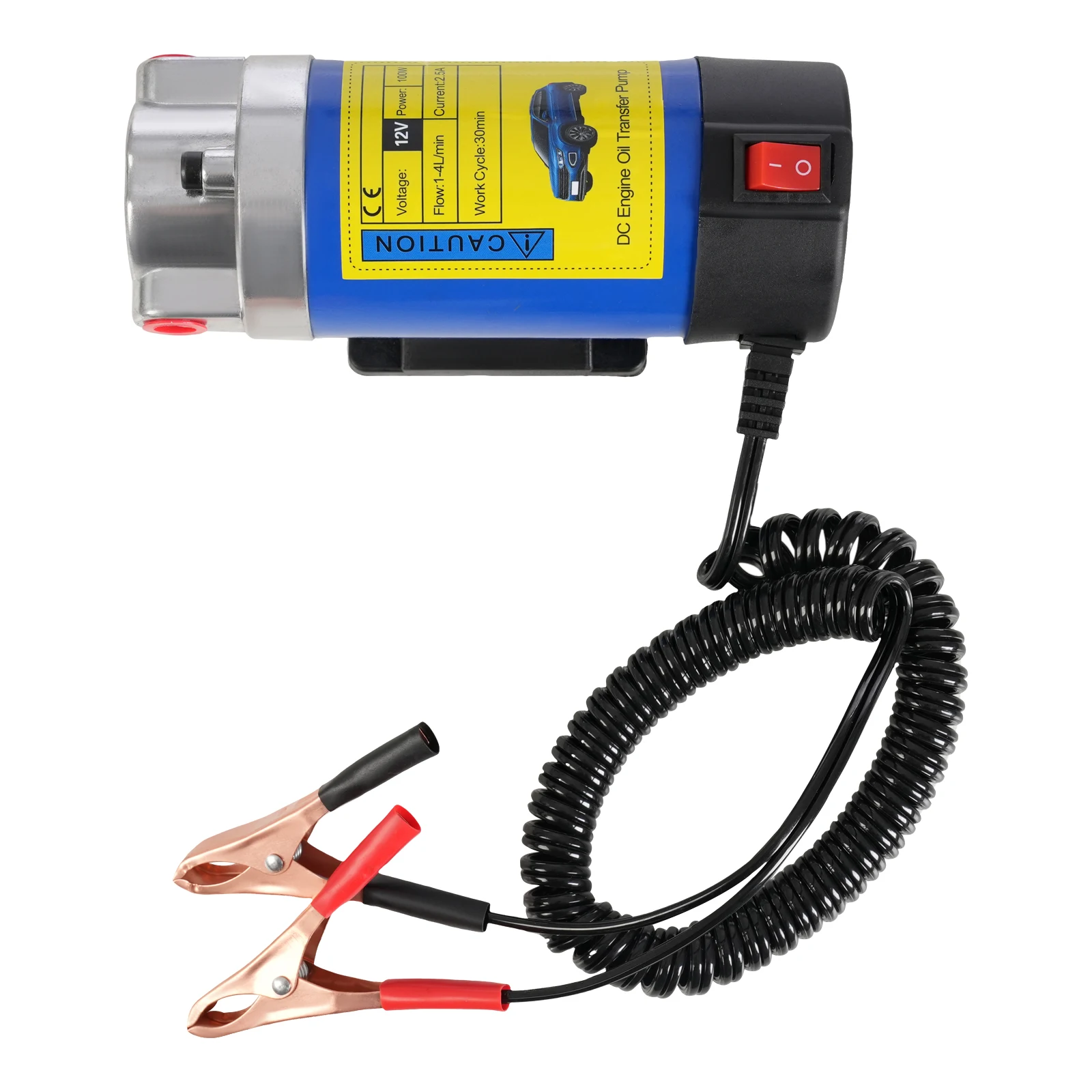 12V DC Motoröl-Transferpumpe, 100W Ölabsaugpumpe, Gusseisen-Ölwechselpumpe Motorradwerkzeug, 1-4 L/0,22-0,88 Gal/min – Detail 12