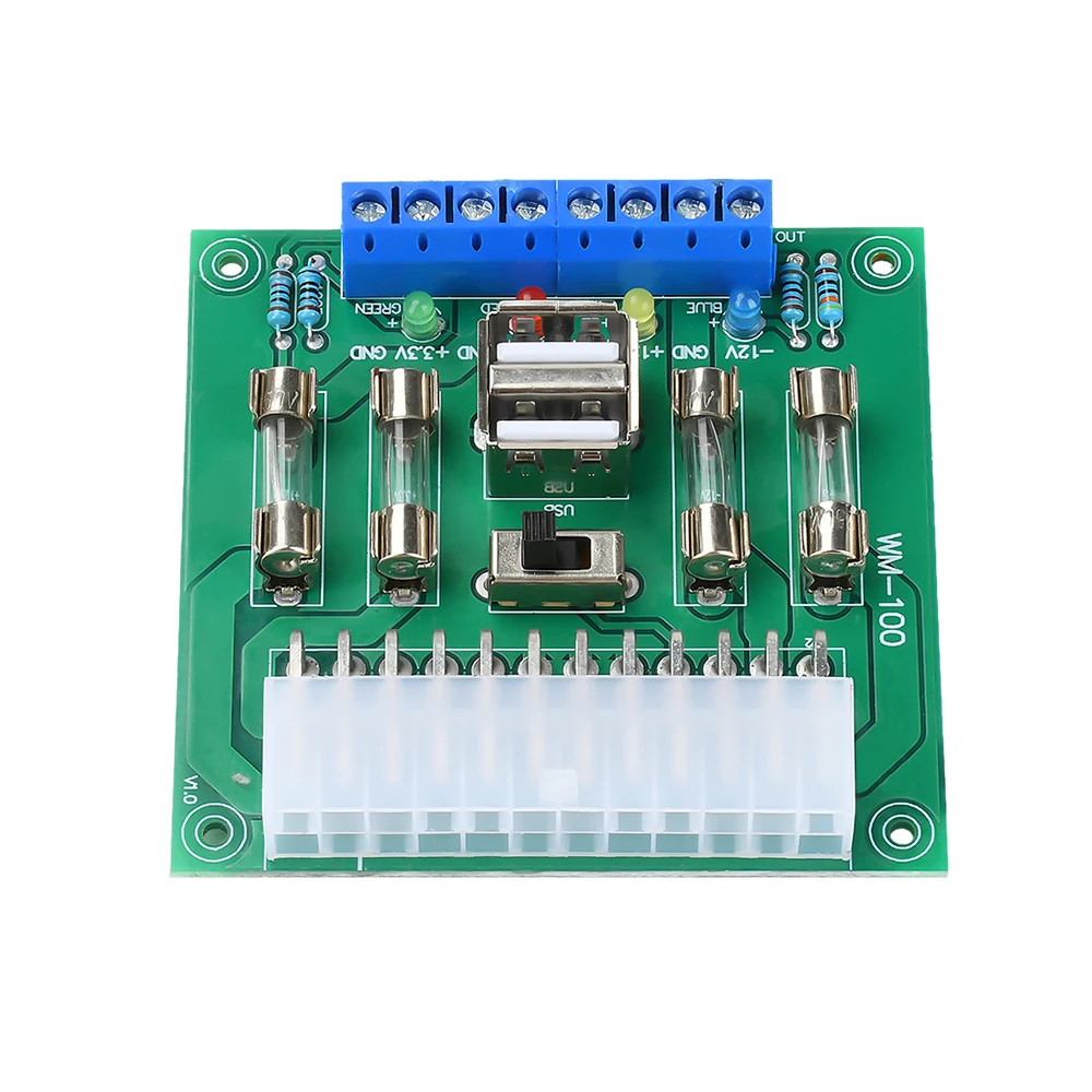 سطح المكتب الكمبيوتر الطاقة ATX نقل مجلس محول الطاقة توريد اختبار وحدة إمدادات الطاقة دائرة مخرج وحدة ATX20Pin/24Pin واجهة