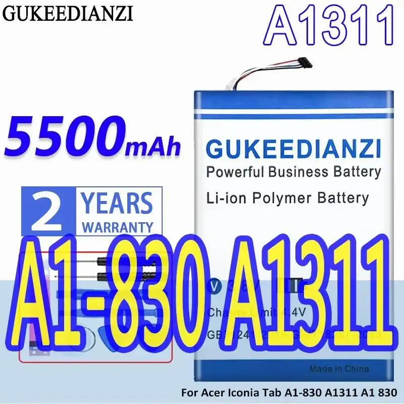 

Хорошая низкотемпературная батарея для планшета Acer Iconia Tab A1-830 A1311 A1 830 5500 мАч