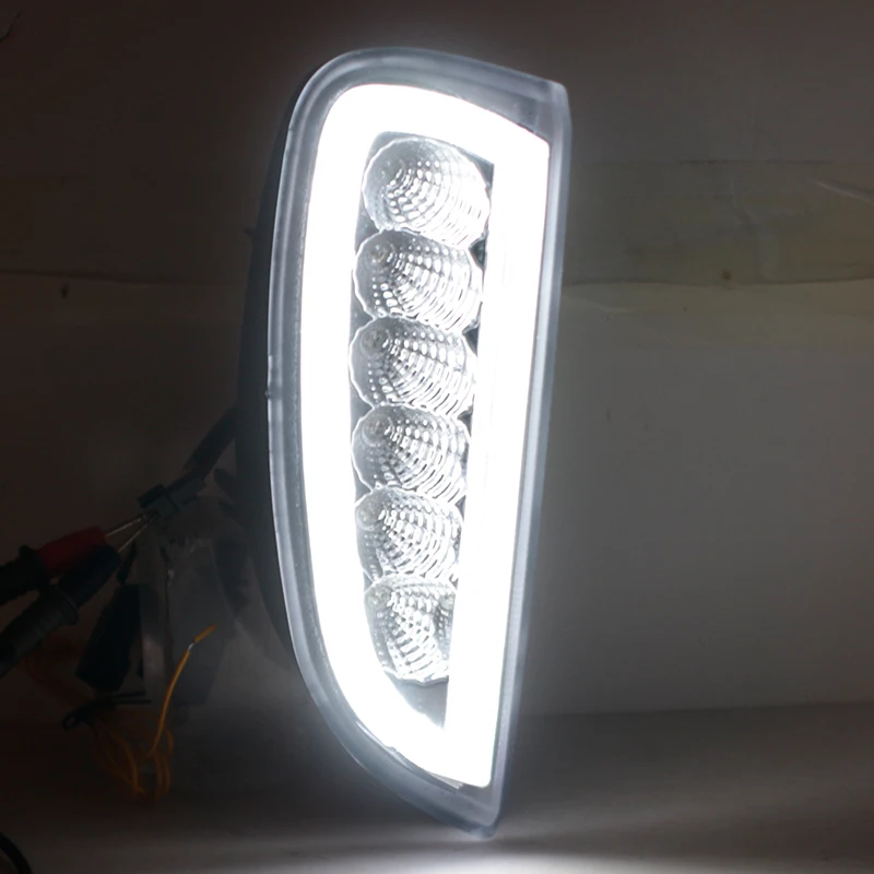 For Porsche Cayenne 957 9PA 2006-2010 Pair LED Front Bumper DRL Daytime Running Light Turn Signal Lamp Car Accessories - view 5