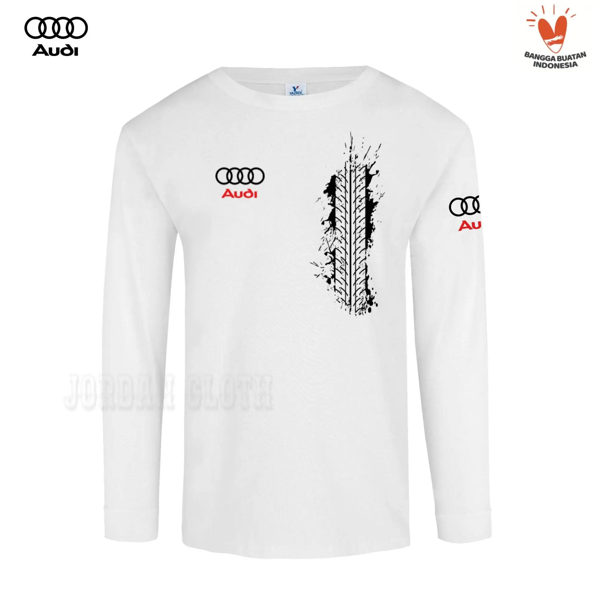 

Audi Sport Steering Wheel Long-sleeved T-shirt with Fashionable Printed Patterns Audi Long-sleeved T-shirt