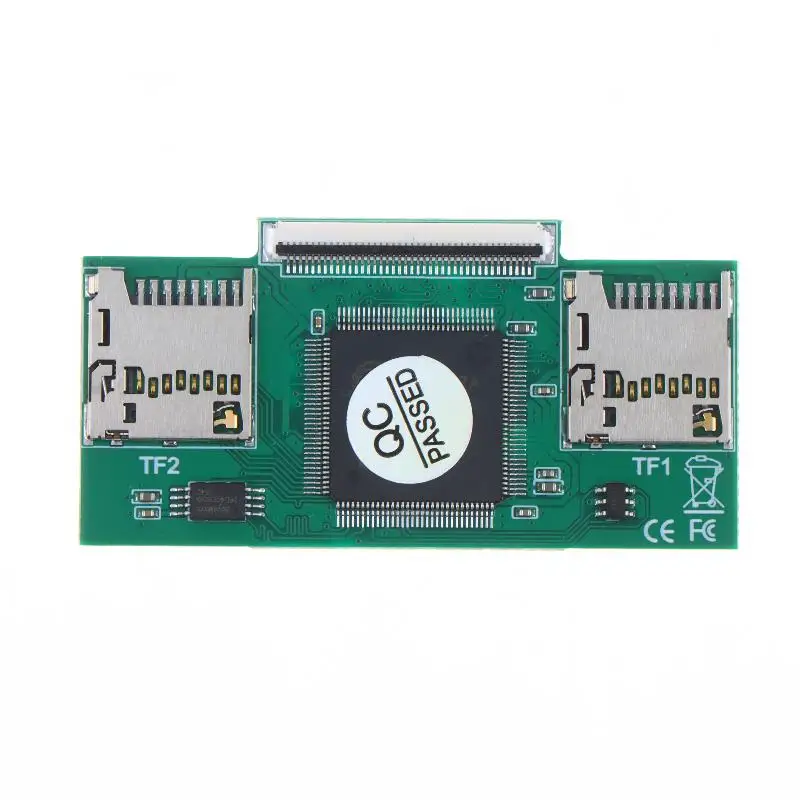 New Ultra-thin Model Dual TF Card To CE ZIF Adapter Converter For Video Classic 3-7th Industrial PC DVR IFlash Modding