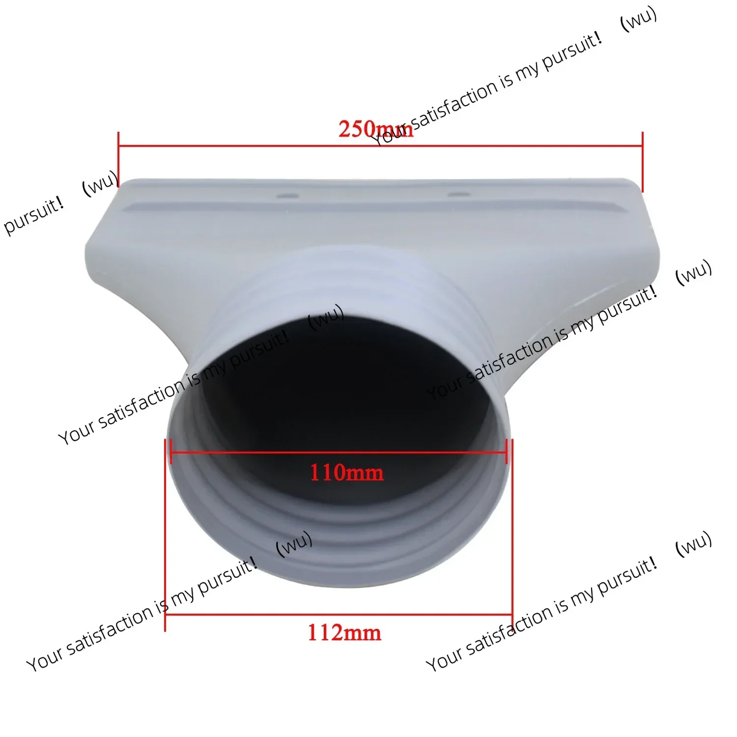 Plastic Flat duckbill nozzle Exhaust duct interface connector for portable air condition soldering tin smoke exhaust air outlet