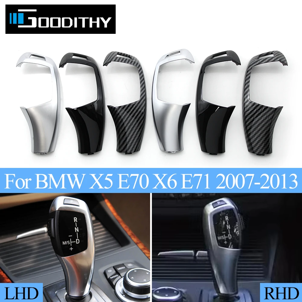 

E70 E71 LHD RHD рычаг переключения передач, ручка панели, накладка, крышка кнопки автоматической парковки для BMW X5 X6 2007-2013 61319116587,61319116588