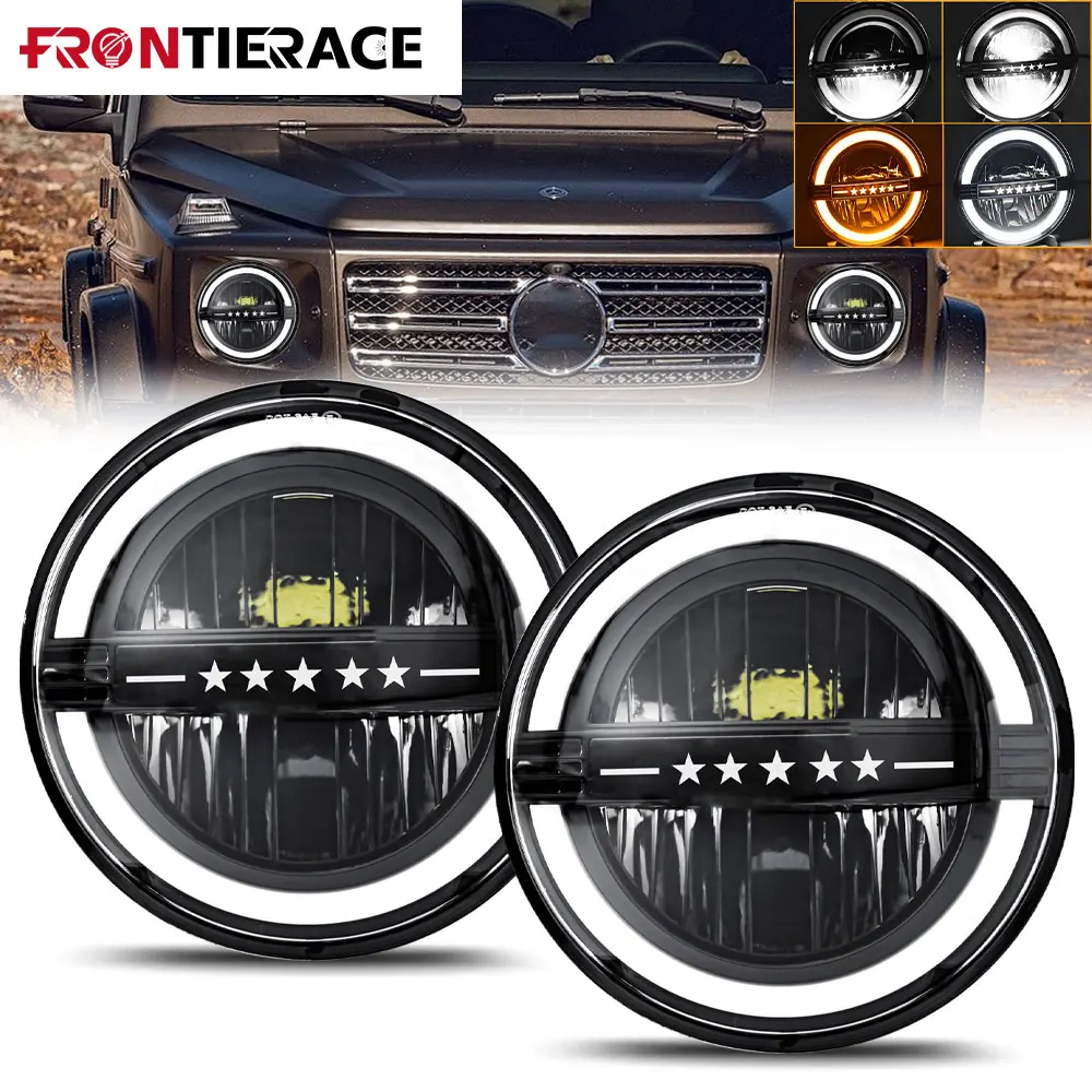 

7" Led Headlight For Automotive LED Sealed Beam H4 for Wrangler YJ Cherokee XJ Jeep JK 4x4 Suzuki Samurai Jeep Light