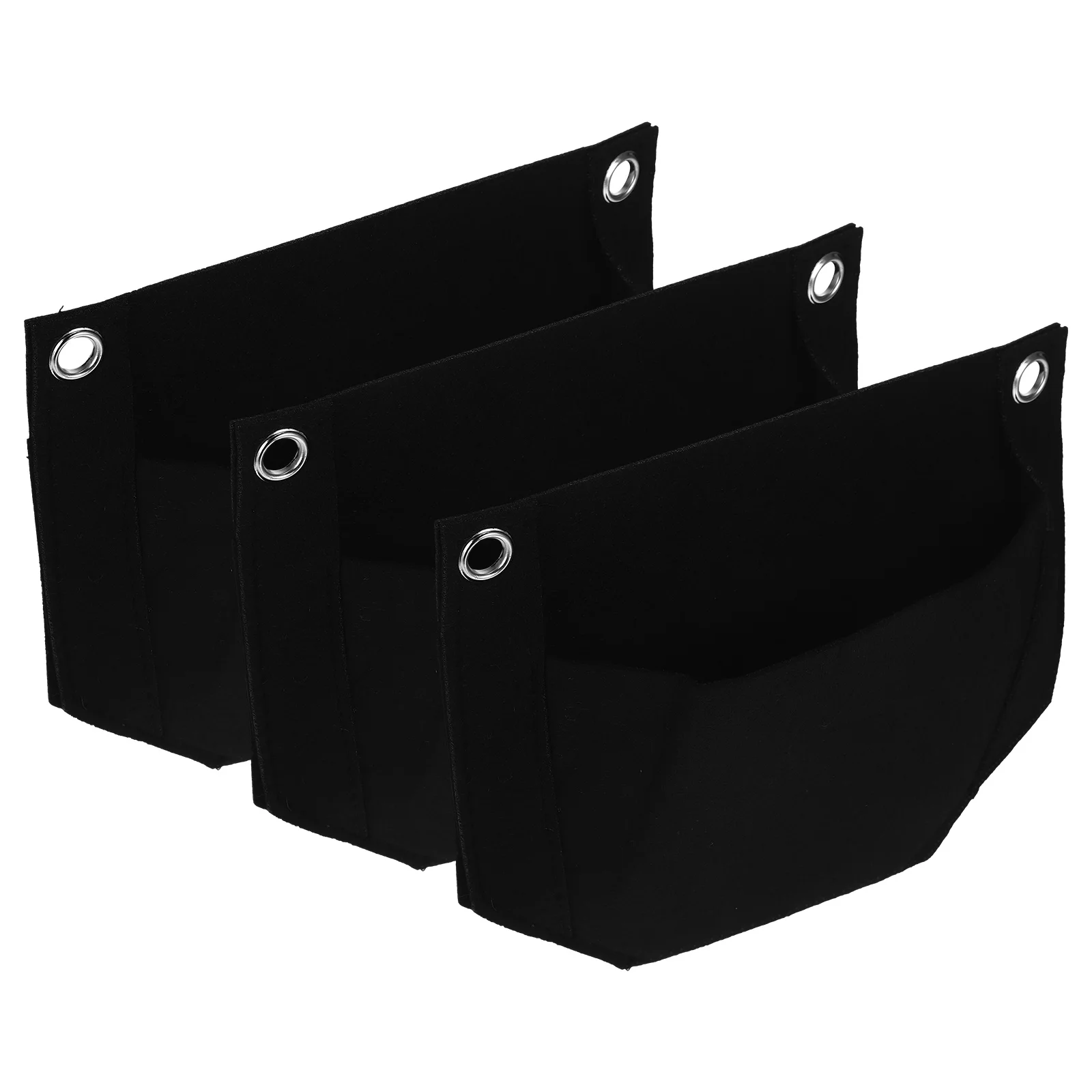 Bolsas para plantar colgantes, macetero de hierbas y fresas de tela no tejida, flor vegetal Vertical para jardín, 3 uds.