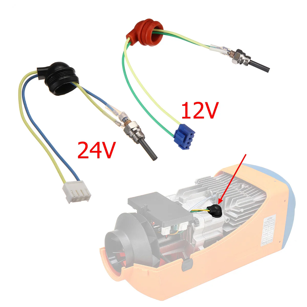 12V 2KW 5KW 8KW Air Diesel Parking Heater Glow Plug Ceramic Pin Directly From Factory Similar With Eberspacher Webasto Hydronic