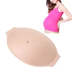 Fake Pregnancy Belly Rectangular Breathable Lightweight Artificial Pregnant Tummy for Props Costumes Cosplay