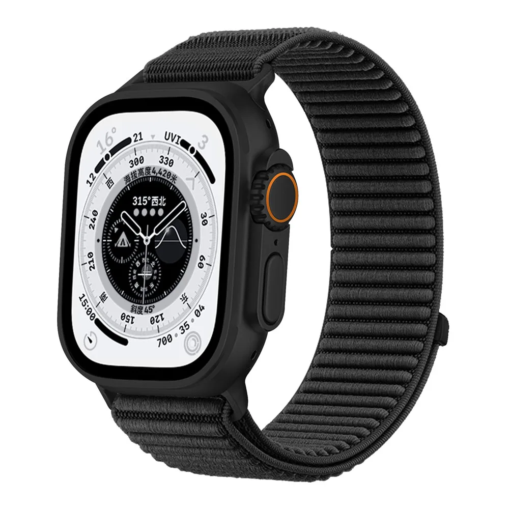 Nylon-Schlaufenarmband für Apple Watch Ultra 3 2 49 mm Band 45 mm 44 mm 41 mm 40 mm 38 Armband iWatch Serie 11 10 42 46 mm 9 8 7 6 SE 5 4 – Detail 4
