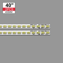 2pcs x 40 pollici Striscia di Retroilluminazione A LED per 40 ''TV L40F3200B LJ64-03029A LTA400HM13 40INCH-L1S-60 G1GE-400SM0-R6 60-LEDs 455 millimetri