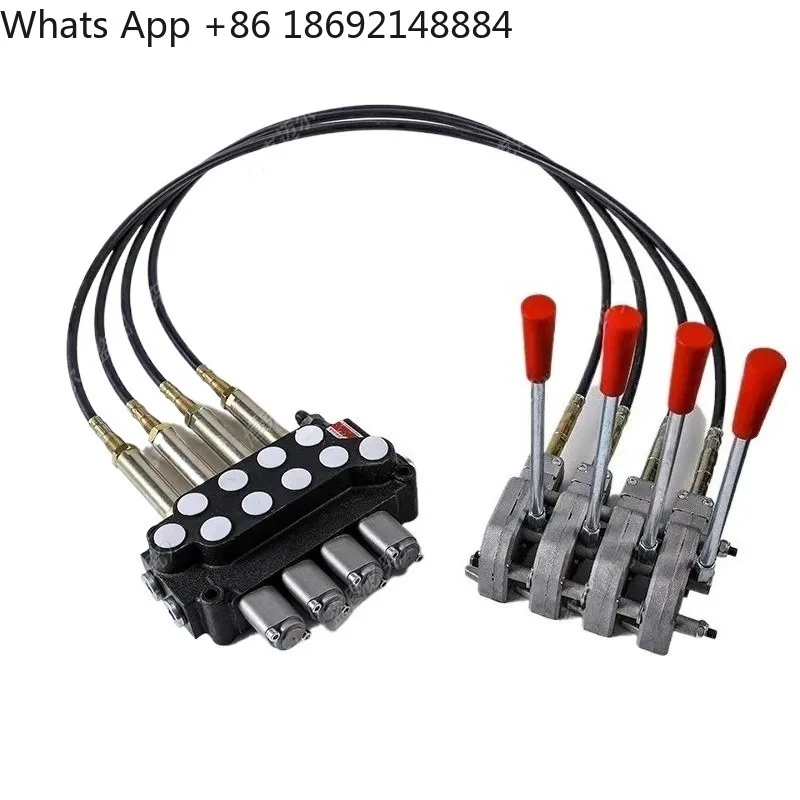 Pull-wire Hydraulic Multi-way Valve ZT12 for Remote Control Manual Tractor Hydraulic Modified Multi-way Reversing Valve
