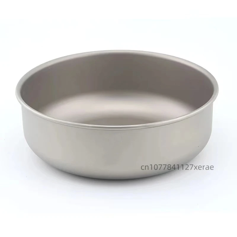 Pure Titanium Bowl Outdoor Self Driving Portable Ultra Light Health Camping Picnic Titanium Bowl Tableware Set