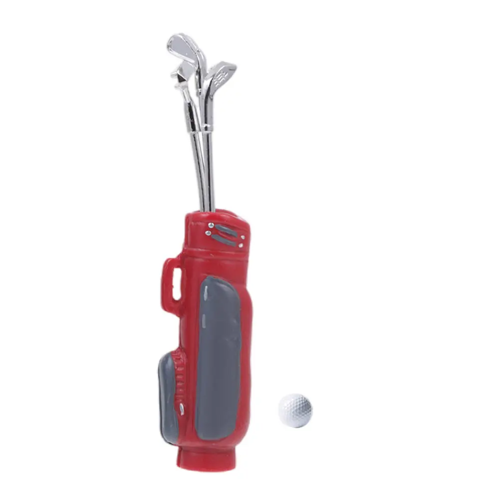 

Golf Toy Set Golfing Simulation Indoor Mini Decor Toys Resin Kids Child Small Golfset for